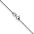 thumbnail image 3 of Solid 14K White Gold 1.1mm Diamond-cut Spiga with Spring Ring Lock Chain - 18", 3 of 8