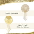 thumbnail image 6 of Womens Sequin Rave Pasties Adhesive Breast Petal Pasty, 6 of 14