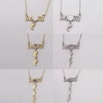 thumbnail image 2 of Photo Bezel Trays Pendant Necklace Sublimation Blank Mom Footprint Clavicle--Silver Plated 2-Product code 55934 Silver Plated 3, 2 of 4