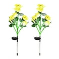 thumbnail image 2 of Lawn Rose Light, Solar Rose Light Romantic 6LED Vivid  For Outdoor For Balcony Blue,Red,Yellow, 2 of 8