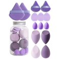 thumbnail image 1 of 12-Piece Professional Makeup Sponge Set for Flawless Liquid Foundation and Powder Application, 1 of 8