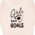 thumbnail image 3 of Inktastic Girls Gotta Have Goals Hockey Player Toddler Sweatshirt, 3 of 4