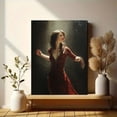 thumbnail image 6 of Flamenco Dancer Portrait Oil Painting Canvas Wall Art for Living Room Bedroom Dining Room Office Hallway Decor, 6 of 8