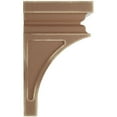 thumbnail image 3 of Ekena Millwork 4"W x 4 3/4"D x 8"H Small Nevio Wood Vintage Decor Corbel, Weathered Brown, 3 of 6