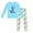 Light Blue, variant on Baby Pajamas Children's Dinosaur Printed Crew Neck Long Sleeve Top Pants 2 Piece Spring Fall Pajama Set Baby Boy Pajamas Light Gray 4 Years-5 Years