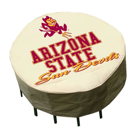 NCAA - Mr. Bar-B-Q - Round Patio Table Cover - Arizona State Sun Devils