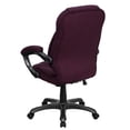 thumbnail image 4 of Scranton & Co Contemporary Microfiber High Back Office Chair in Grape Purple, 4 of 7