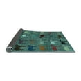 thumbnail image 2 of Ahgly Company Indoor Square Abstract Light Blue Modern Area Rugs, 8' Square, 2 of 4