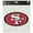 Multicolor, variant on San Francisco 49ers Official NFL 8 inch x 8 inch Die Cut Car Decal by Wincraft