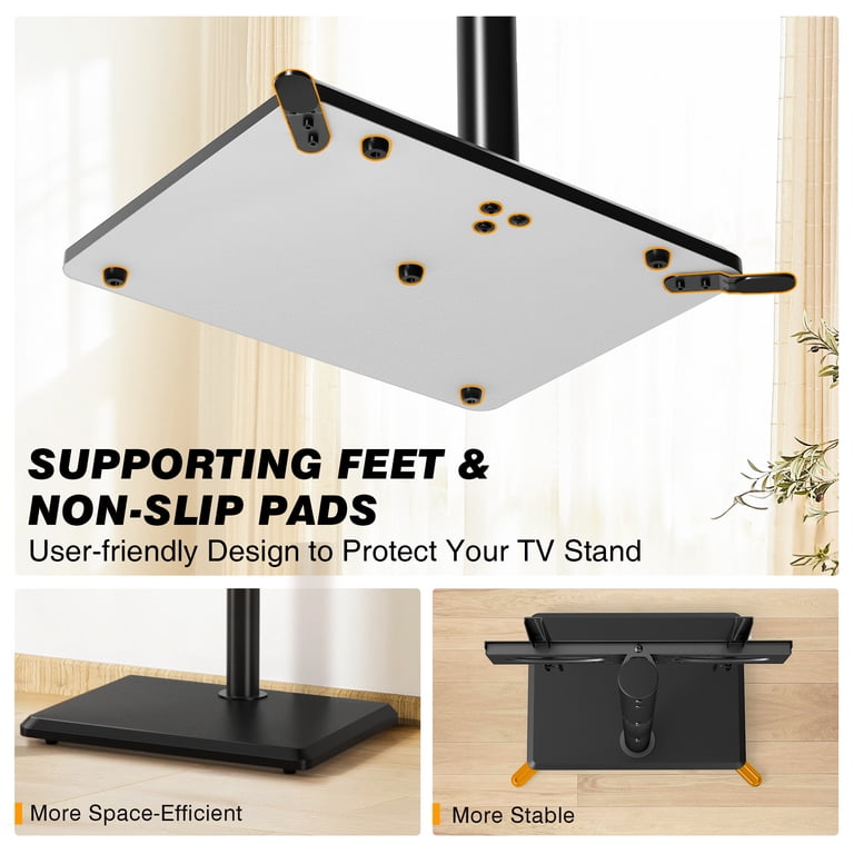 RTVR Universal Floor TV Stand, 32-60 inch, Swivel Base photo 5