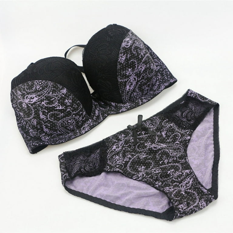 Buy online Black Net Bras And Panty Set from lingerie for Women by