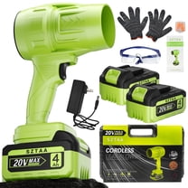 SZTAA Cordless Leaf Blower 20V Handheld with 1 Battery, 260 Cfm 76 Mph for Yard Lawn Driveway Snow