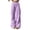 Purple, variant on Costeam Womens Wide Leg Cargo Sweatpants Elastic Drawstring High Waist Deep Side Pockets Soft Knit Straight Loose Fit Casual Lounge Solid Color Athletic Trousers
