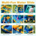 thumbnail image 3 of Demifill Inflatable Water Slide, Quick-Inflate, Safety Guardrails, 750W Blower, Party Toy, Multicolor, 3 of 8