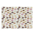 thumbnail image 1 of Food Cutting Board, Donuts and Little Hearts Pattern Colorful Yummy Delicious Desserts Print, Decorative Tempered Glass Cutting and Serving Board, Large Size, Pink Brown, by Ambesonne, 1 of 1