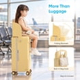 thumbnail image 3 of TABU 20" Ride on Luggage with Seat for Kids, Kids Luggage with Wheels & TSA Lock for Travel,Yellow, 3 of 10
