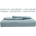 thumbnail image 5 of EMME Queen Quilt Set Soft Microfiber Bedspread Lightweight Reversible Bed Coverlet Full Size Comforter Sets for All Season 3 Piece Bedding Set(Square Pattern,Lake Blue), 5 of 6