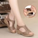 thumbnail image 3 of Sandalias Zapatos de madre de suela suave para mujer Zapatos de estilo casual con cuña de gran tamaño Sandalias casuales, 3 of 6