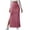 Hot Pink, variant on Maxi Sweater Skirt for Women High Waisted Ribbed Knit Side Slit Straight Dressy Casual Long Pencil Skirts