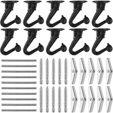 Better Homes & Gardens 18 in. Wall Mounted Metal Hook Rack, 4 Hooks ...