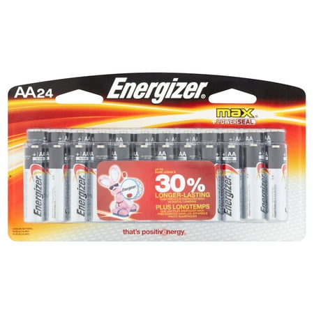 Energizer MAX AA, 24 Pack Household Batteries