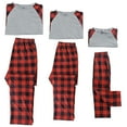 thumbnail image 4 of DARING DIVA Women's Family Plaid Print Top and Pants Pajama Set M Red, 4 of 6