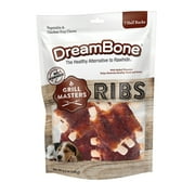 DreamBone Grill Masters Ribs Rawhide-Free Dog Chews, 7 Half Racks