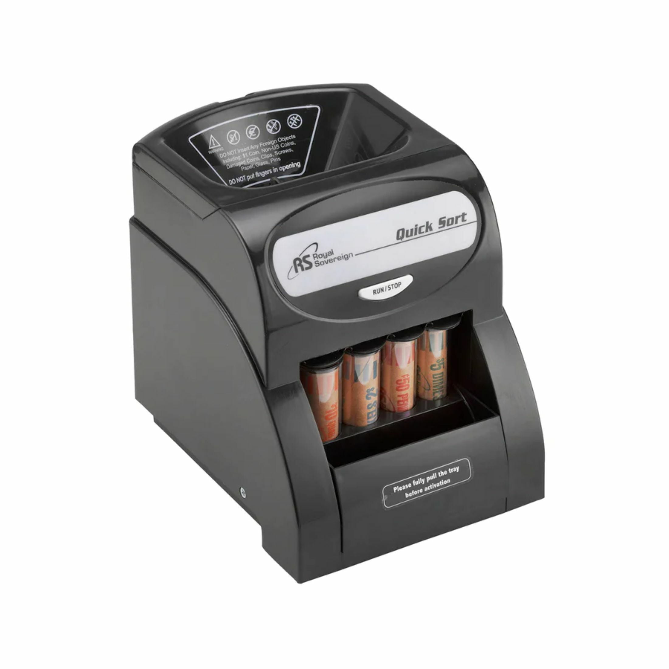 Royal Sovereign Electric Coin Sorter, Anti-Jam, Coin Wrapper Tubes, 1 Row - Black - Walmart.com Royal Sovereign Electric Coin Sorter, Anti-Jam, Coin Wrapper Tubes, 1 Row - Black - Walmart.com