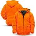 thumbnail image 2 of TrailCrest Adult Men’s Insulated & Waterproof Blaze Orange Tanker Jacket, 2X, Orange, 2 of 9