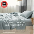 thumbnail image 3 of Simple&Opulence 100% Linen Sheet Set-Pure Linen Bedding Sheet-4 Pieces (1 Flat Sheet,1 Fitted Sheet,2 Pillowcase)-Embroidery Collection,Soft & Cozy,Cooling Bedding- Full Size, Dusty Blue, 3 of 9