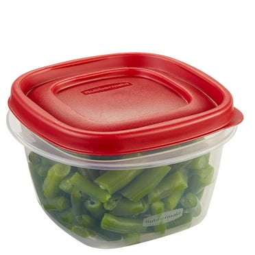 Rubbermaid 7J60 Easy Find Lid Square 2-Cup Food Storage (Pack of 6 Containers)
