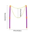 thumbnail image 3 of Purple Giant Bubble Maker Rope Pole Performance Tool For Outdoor Play Summer Pool Party Toys Plastic Material With Woven Rope 22 Inches Long, 3 of 8