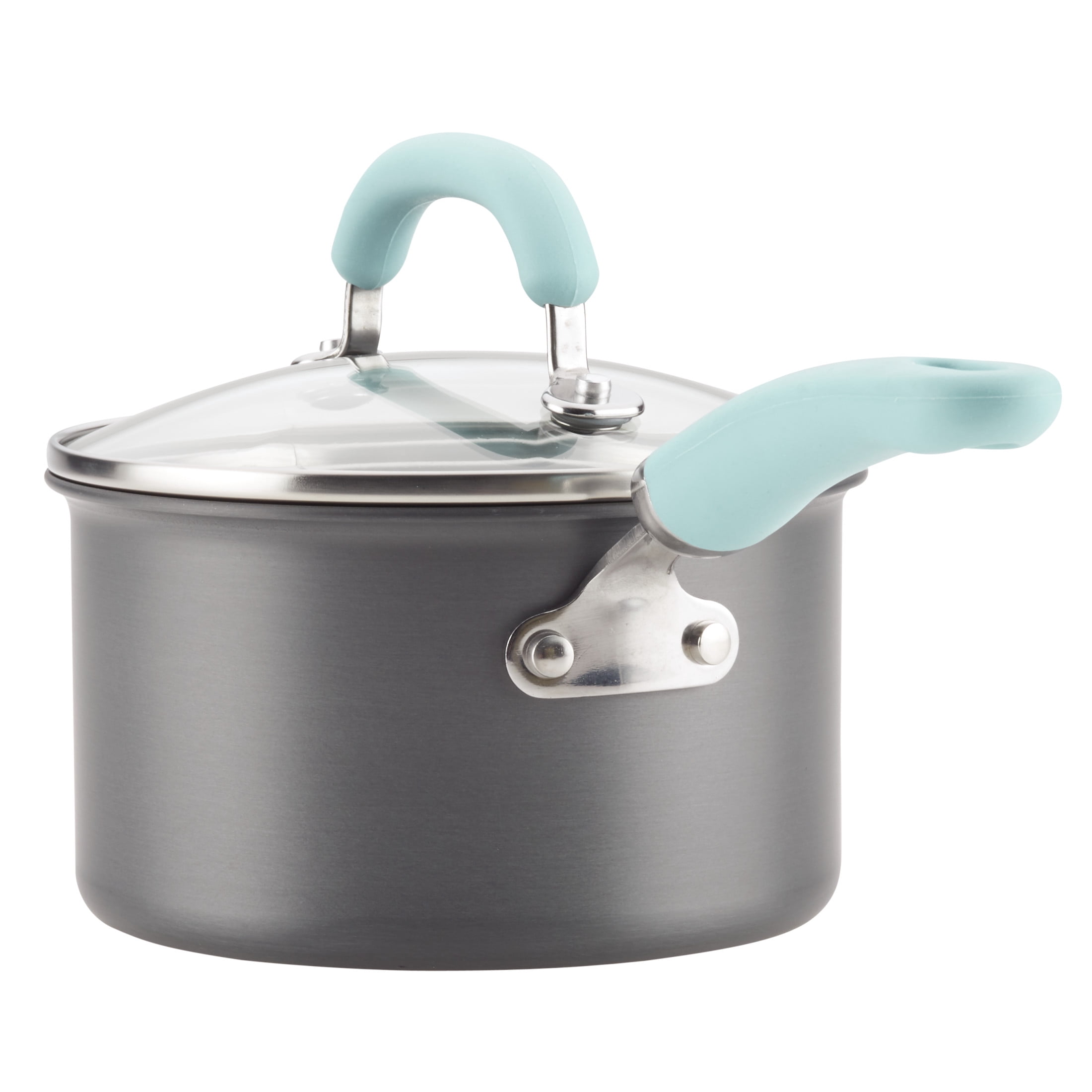 Rachael Ray Create Delicious 10 Piece Nonstick Aluminum Pot and Pan Set, Silicone with Stainless Steel