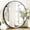 Black, variant on Large Circle Mirror 38 inch, Nickel Circle Mirror with Metal Frame
