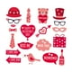 thumbnail image 5 of Accesorios para fotomatón del Día de San Valentín, para fotomatón, accesorios para fotomatón de boda para bailes, fiestas, año Estilo B Macarena Accesorios para fotos de San Valentín, 5 of 7