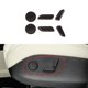 thumbnail image 4 of Juego de 6 de Botón de Ajuste de Asiento Carbono para Automóvil, Apto , Hecho de Plástico Sunnimix Cubierta del botón del asiento, 4 of 8