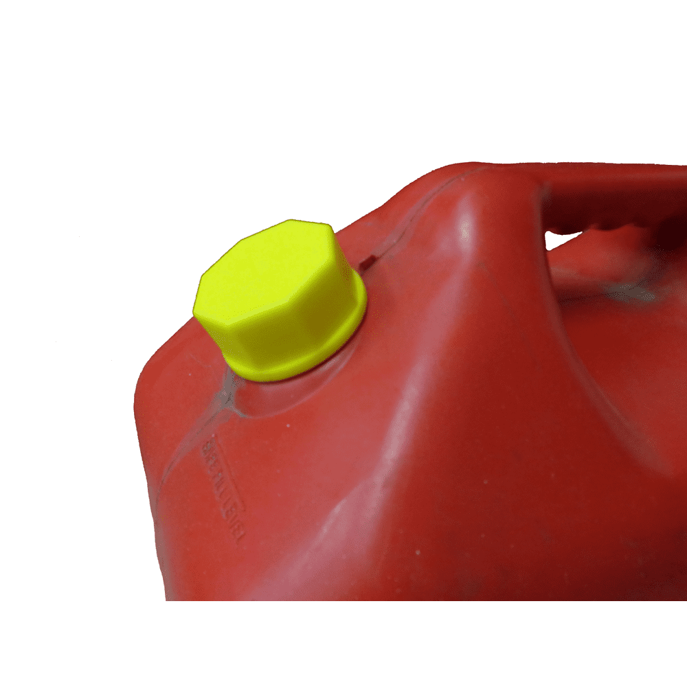 EZPOUR® Yellow Coarse Thread Solid Base Cap for Water Jugs Storage Gas