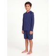 thumbnail image 4 of Ocean Gear Boys Long Sleeve Hooded Rash Guard Swim Top, Sizes 4-18, 4 of 4