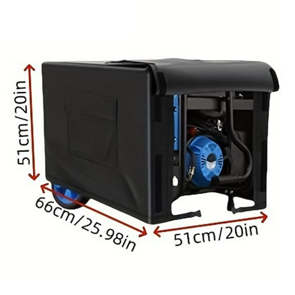 Portable Generator Cover, Sturdy Generator Cover for Outdoor Generators,black