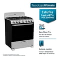 thumbnail image 2 of Estufa Mabe 76 cm de Gas LP Plata, 2 of 3