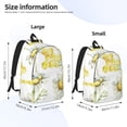 thumbnail image 4 of Easygd Sweet Honey Canvas Backpack: Stylish, Lightweight, and Versatile with Large Capacity and Adjustable Straps –, 4 of 7