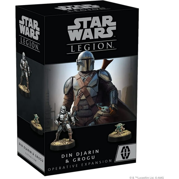 shiyou-Star Wars Legion Din Djarin & Grogu Expansion - Two Player Battle Game - Miniatures Strategy Game for Adults and Teens - Ages 14+ - Average Playtime 3 Hours - Made by