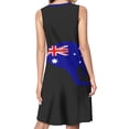 thumbnail image 2 of Australian Kangaroo Flag Spring Summer Dresses for Women Fashion T-shirt Dress Casual Sleeveless Loose Sundress with Pockets, 2 of 5