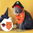thumbnail image 2 of 1 Set of Halloween Pet Costume Cat Pirate Cosplay Hat Triangular Scarf Kit for Party, 2 of 9
