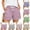 Purple, variant on UDAUDU Women's Striped Shorts Casual Elastic Waist Summer Vacation Beach Drawstring Lounge Shorts with Expanding Pockets Purple M