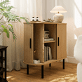 thumbnail image 5 of Flictozena 35" Mid-Century Modern Storage Cabinet - Fluted Buffet Sideboard with Sliding Tambour Doors & Adjustable Shelves, Credenza Console Table for Kitchen, Dining Room, Living Room, Entryway, 5 of 8