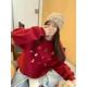 thumbnail image 1 of ADAgirl-Sudadera con capucha con estampado gráfico de muñeco de nieve para mujer, sudaderas navideñas Kawaii de gran tamaño, ropa de invierno Cutecore de manga larga, novedad, 1 of 5