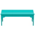 thumbnail image 3 of Ellendale Banc Adirondack Sans Dossier en Plastique Poly Turquoise, 3 of 6