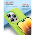 thumbnail image 3 of Designed for iPhone 14 Pro Case,Shockproof Liquid Silicone Protective Phone Case with Soft Anti-Scratch Microfiber Lining Ultra Slim Drop Protection Phone Cover 6.1 inch(Fluorescent Yellow), 3 of 13