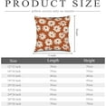 thumbnail image 6 of Burnt Orange Pillow Covers 18X18 Inch White Floral Daisy Geometry Decorative Couch Pillow Cases Spring Summer Flower Throw Pillows Set of 2 Farmhouse Home Decor for Room Porch Patio Couch Outdoor, 6 of 6